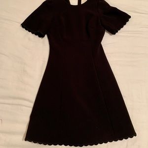 KATE SPADE SCALLOPED FIT AND FLARE DRESS SIZE 2